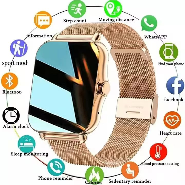 Gadgets 24x7™ - Golden Smartwatch – Calling | Health | Luxury