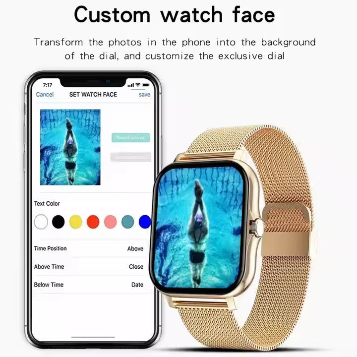 Gadgets 24x7™ - Golden Smartwatch – Calling | Health | Luxury