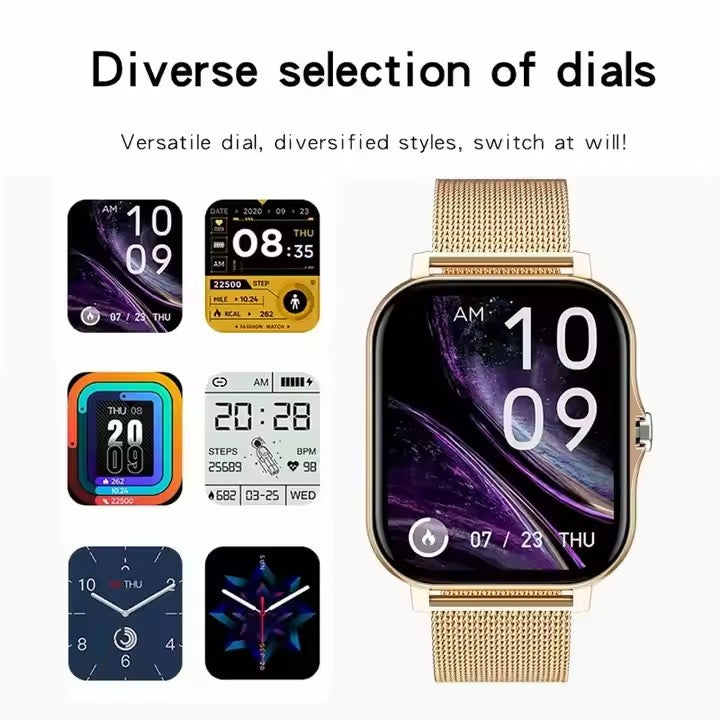 Gadgets 24x7™ - Golden Smartwatch – Calling | Health | Luxury