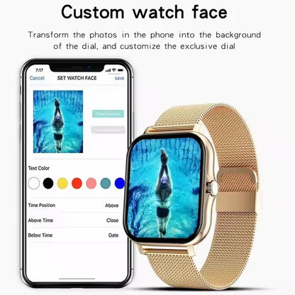 Gadgets 24x7™ - Golden Smartwatch – Calling | Health | Luxury