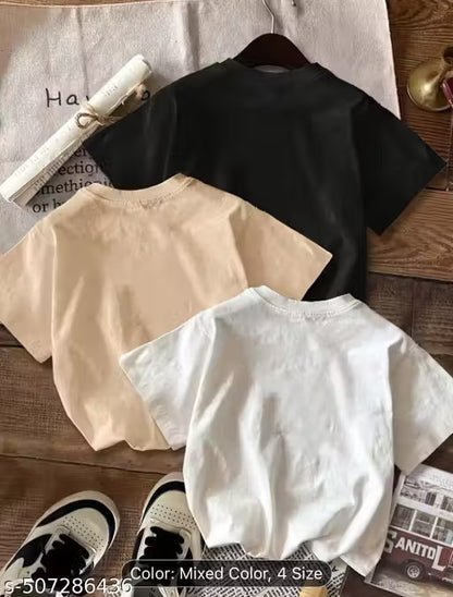 Trendy Women’s American Style T-Shirts Set  3Pcs