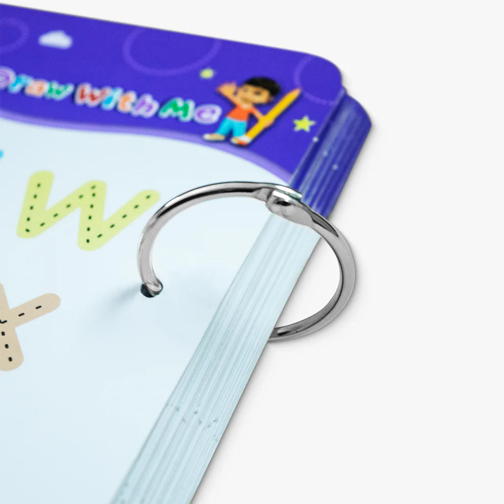 68 Pages Reusable Tracing Line Book For 2+ Years Kids